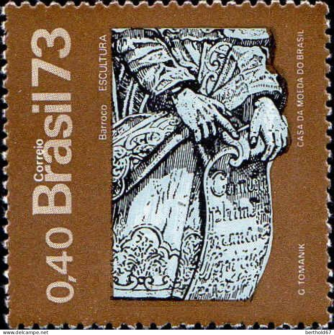 Brésil Poste N** Yv:1070/1074 Art Baroque - Unused Stamps