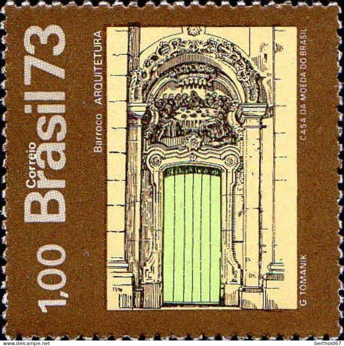 Brésil Poste N** Yv:1070/1074 Art Baroque - Neufs