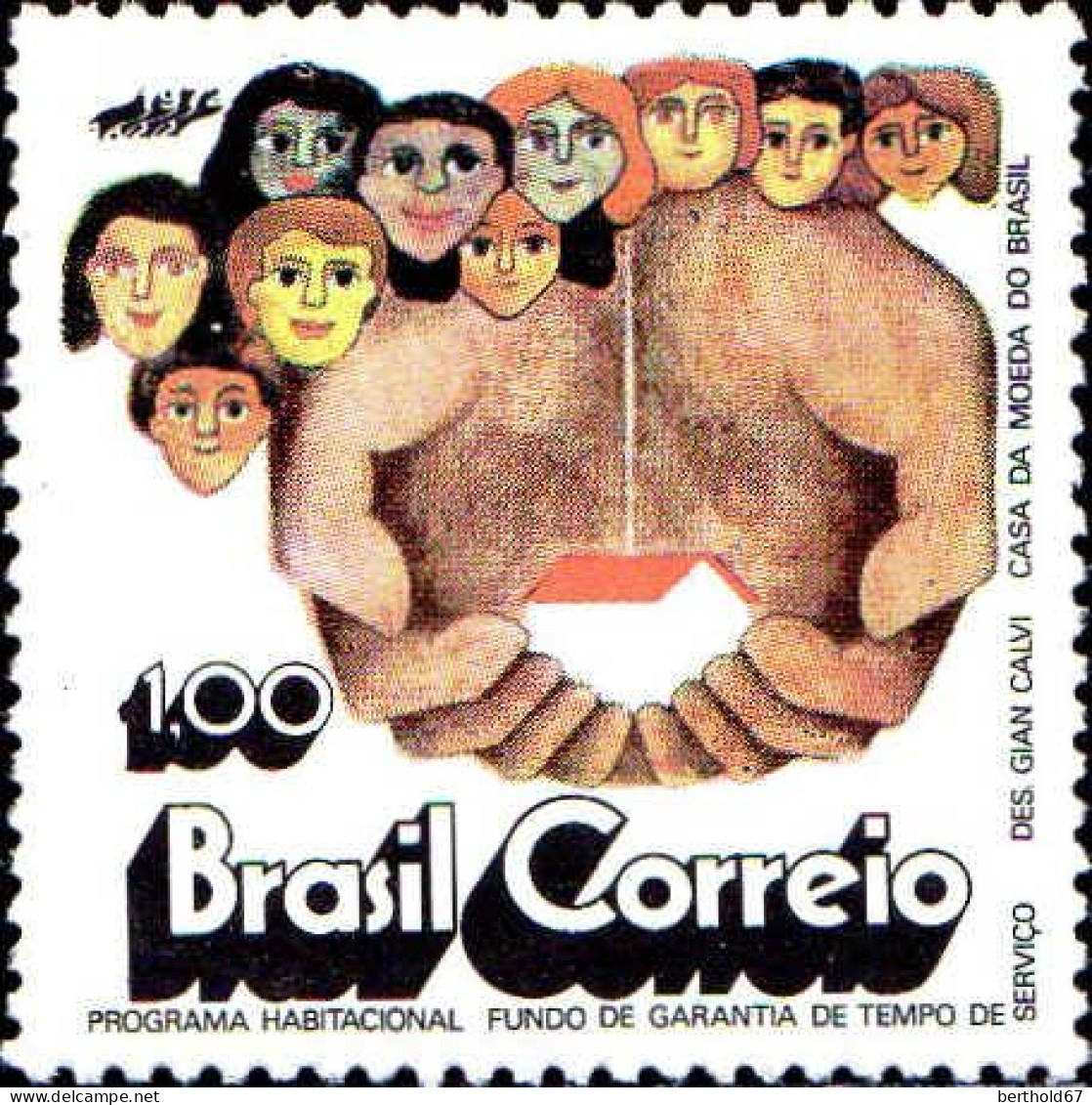 Brésil Poste N** Yv:1022/1025 Sujets Nationaux - Ongebruikt