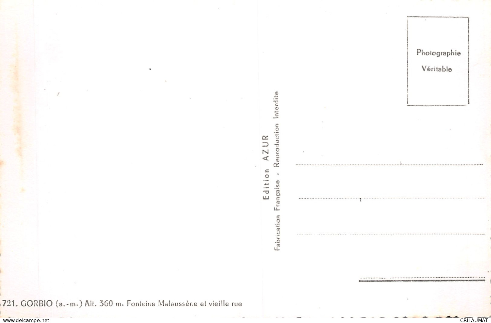 06-GORBIO-N°5138-F/0005 - Altri & Non Classificati