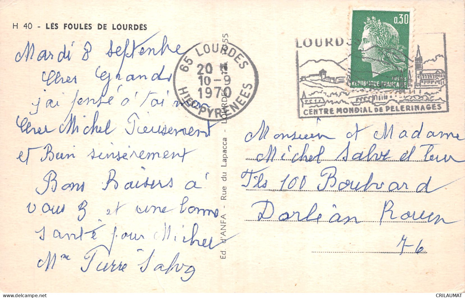 65-LOURDES-N°5138-E/0367 - Lourdes