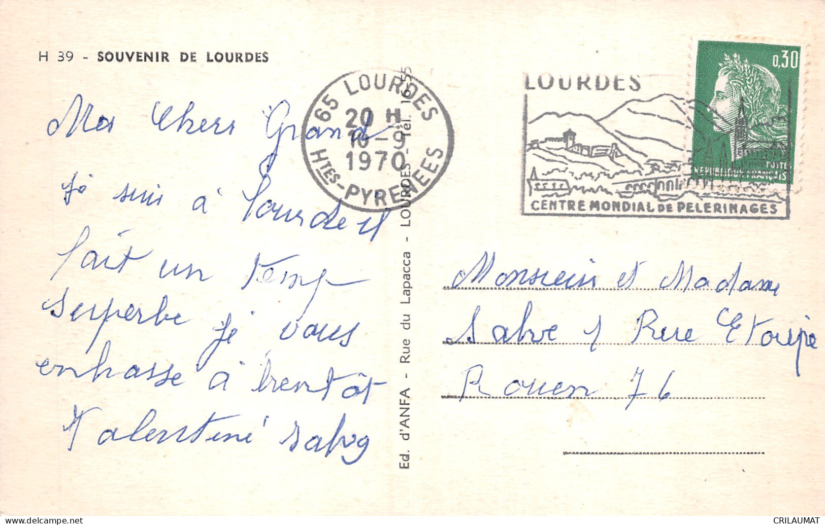 65-LOURDES-N°5138-E/0361 - Lourdes