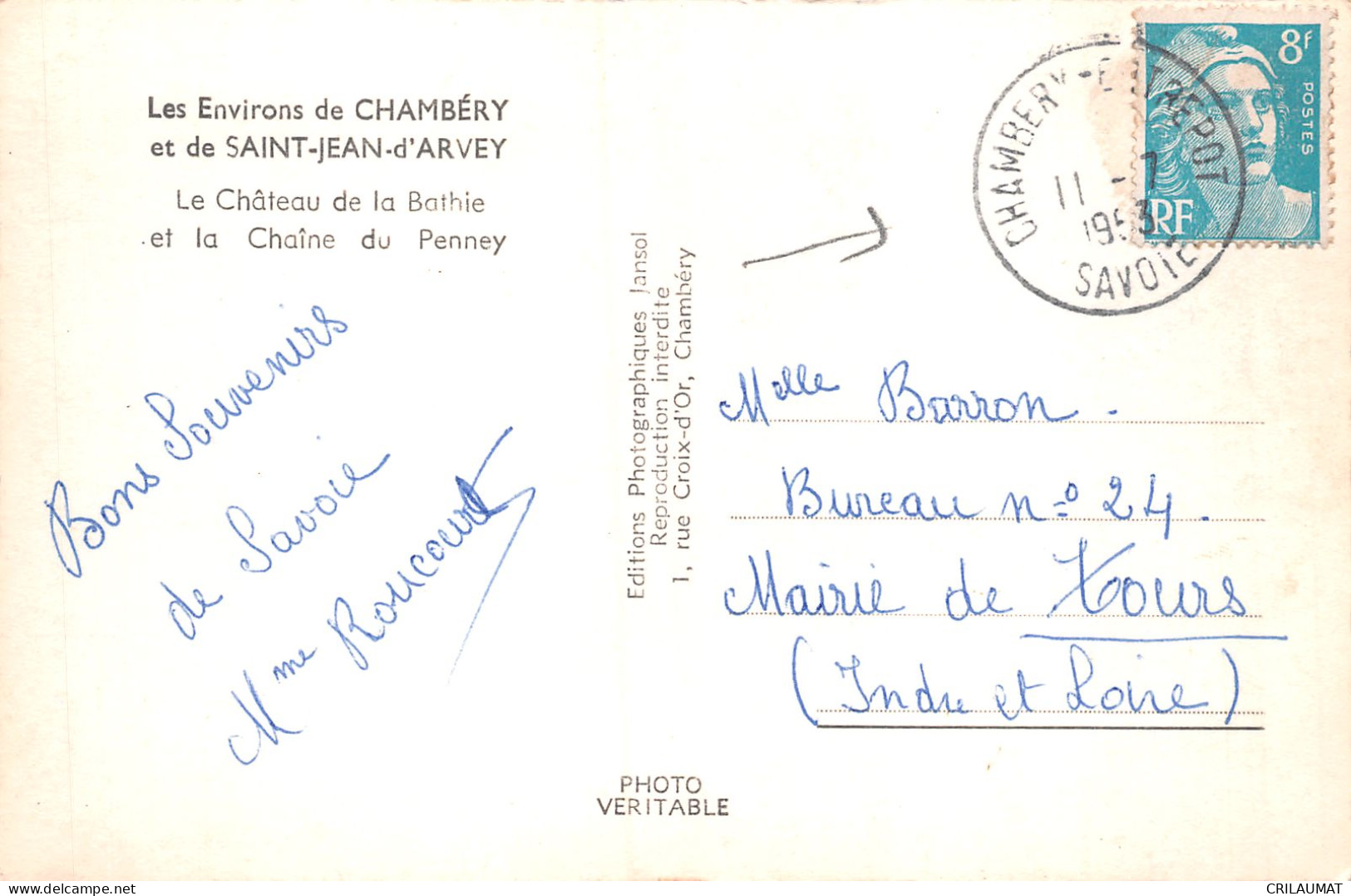 73-CHÂTEAU DE LA BATHIE ET CHAINE DU PENNEY-N°5138-E/0251 - Autres & Non Classés