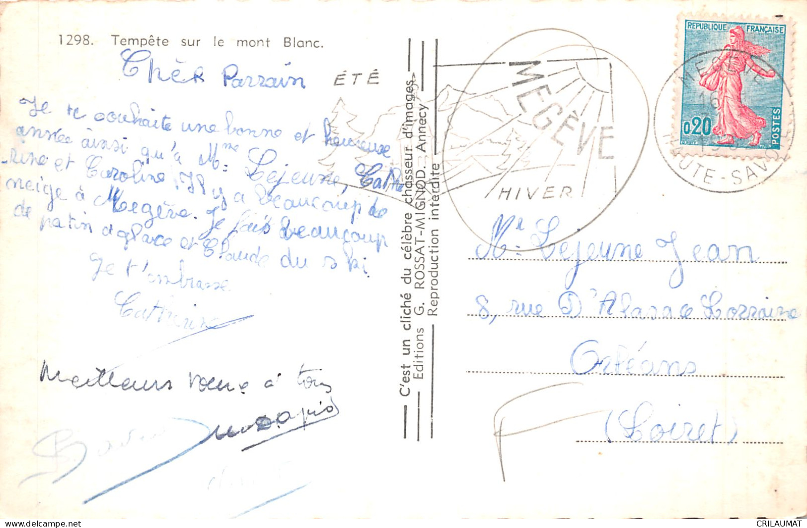 74-LE MONT BLANC-N°5138-E/0239 - Other & Unclassified