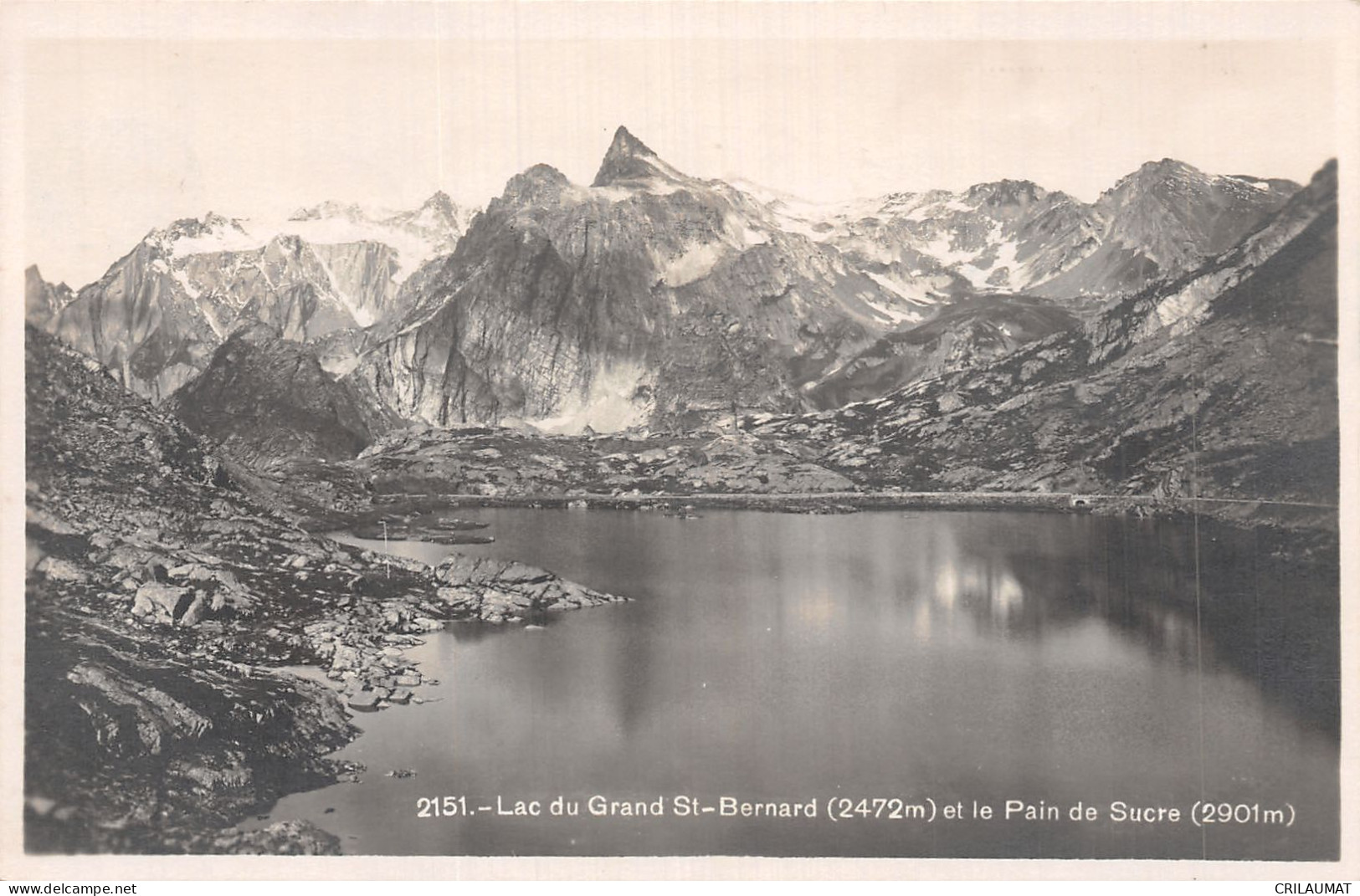 74-LAC DU GRAND SAINT BERNARD ET LE PAIN DE SUCRE-N°5138-C/0373 - Autres & Non Classés