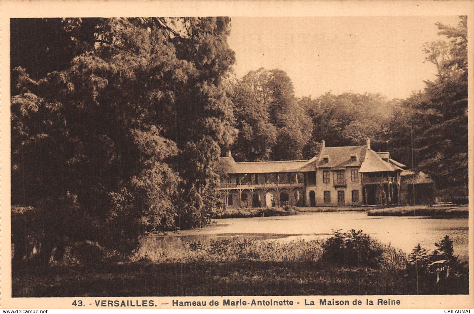 78-VERSAILLES HAMEAU DE MARIE ANTOINETTE LA MAISON DE LA REINE-N°5138-H/0285 - Versailles (Kasteel)