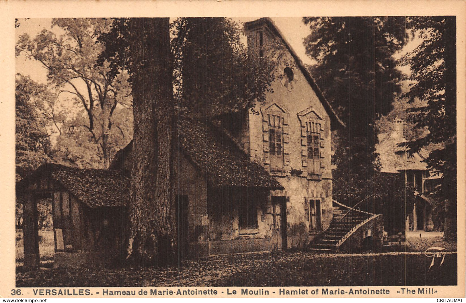 78-VERSAILLES HAMEAU DE MARIE ANTOINETTE LE MOULIN-N°5138-H/0283 - Versailles (Kasteel)