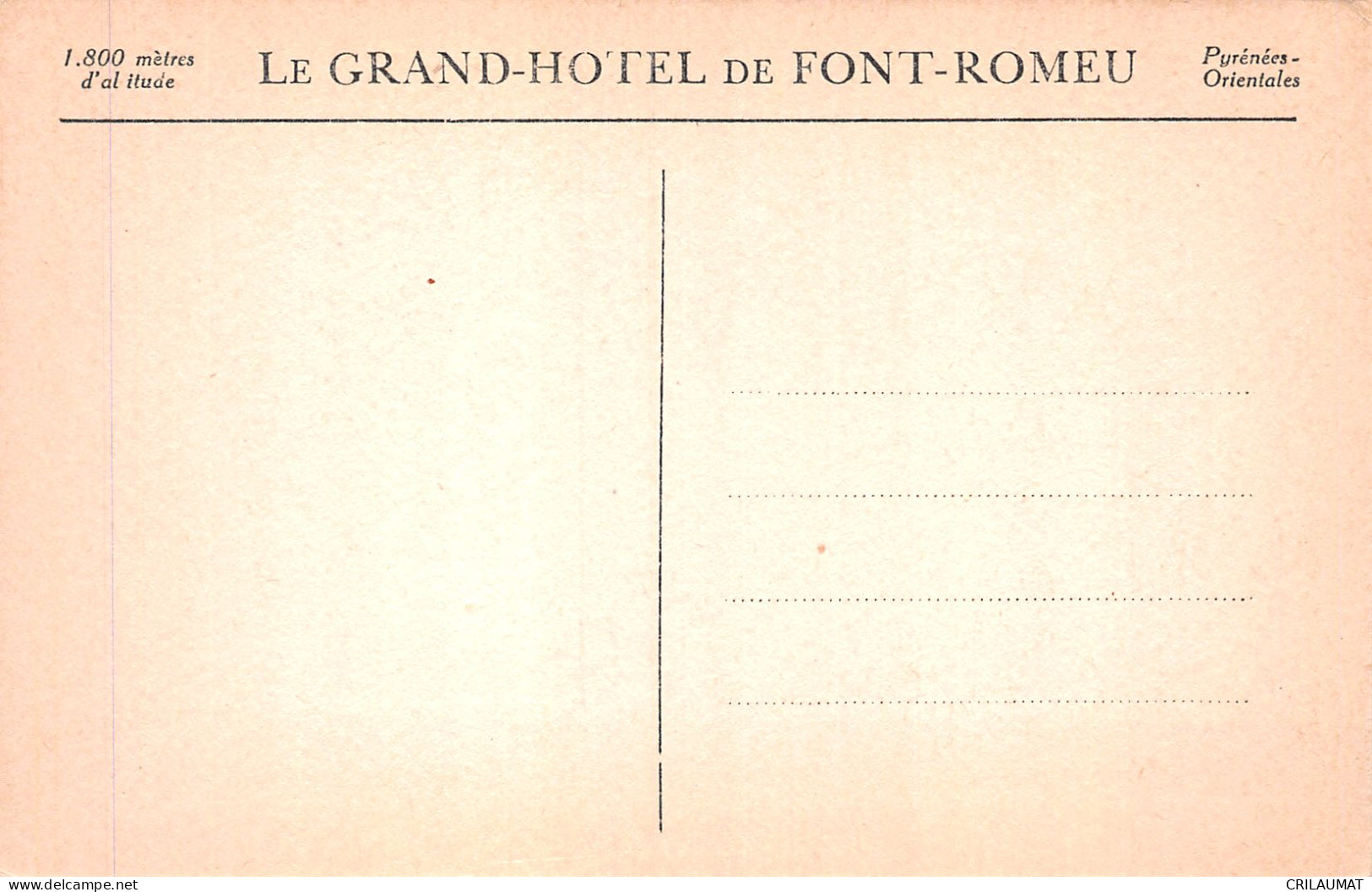 66-FONT ROMEU-N°5138-H/0247 - Autres & Non Classés