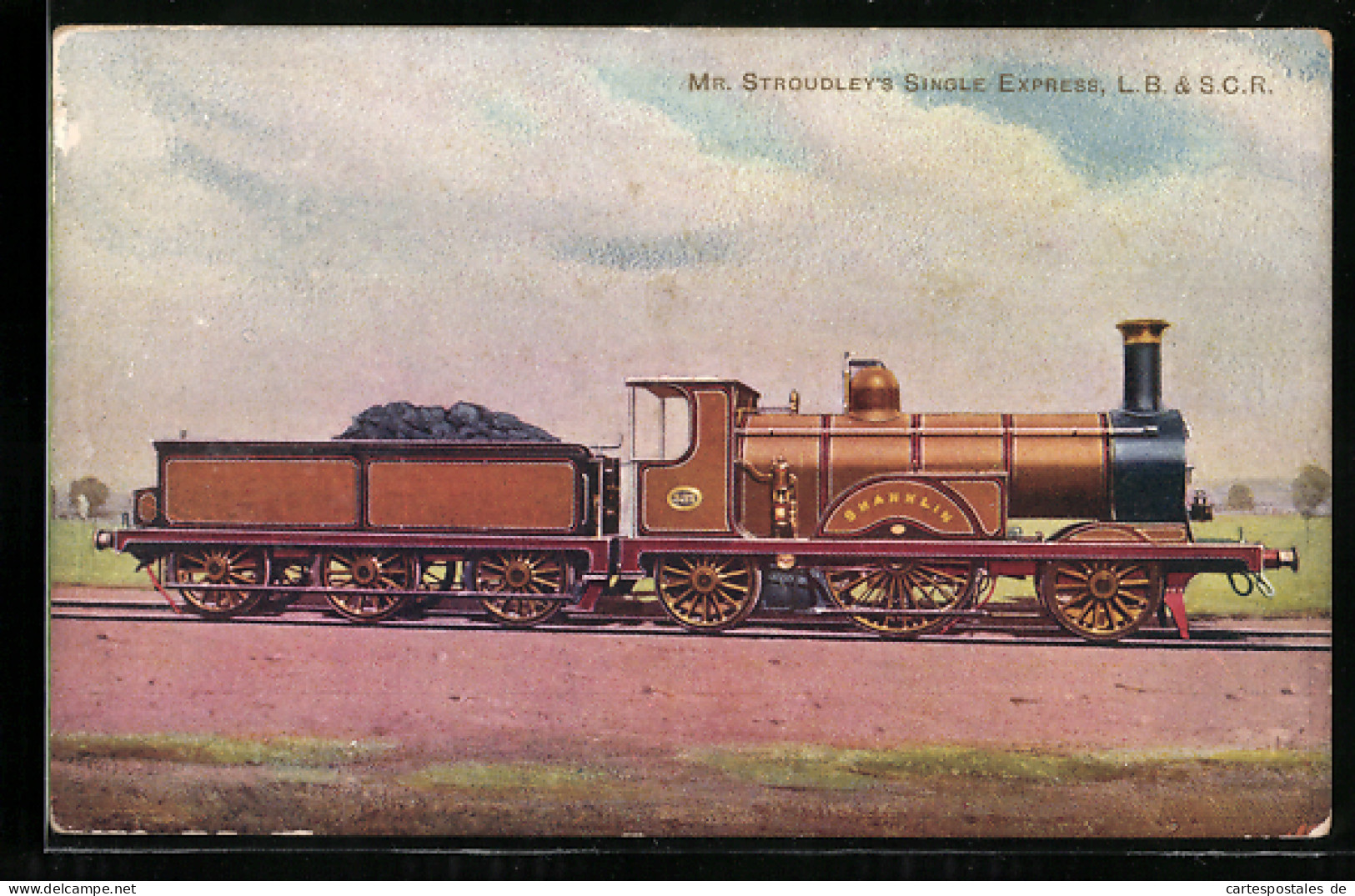 Pc Englische Eisenbahn-Lokomotive No. 332 Mr. Stroudley`s Single Express Der L.B. & S.C.R.  - Treni