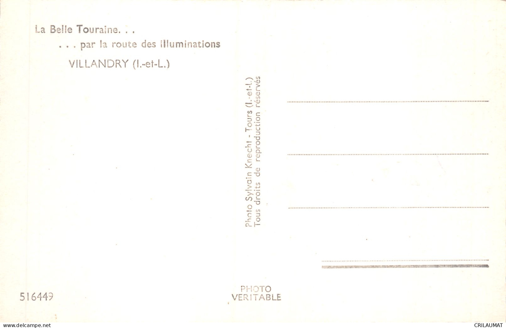 37-VILLANDRY-N°5138-H/0049 - Other & Unclassified