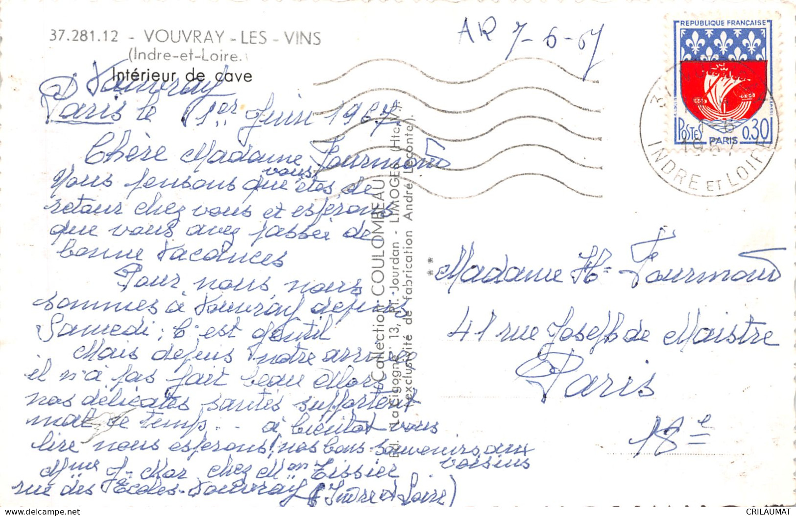 37-VOUVRAY-N°5138-H/0031 - Vouvray