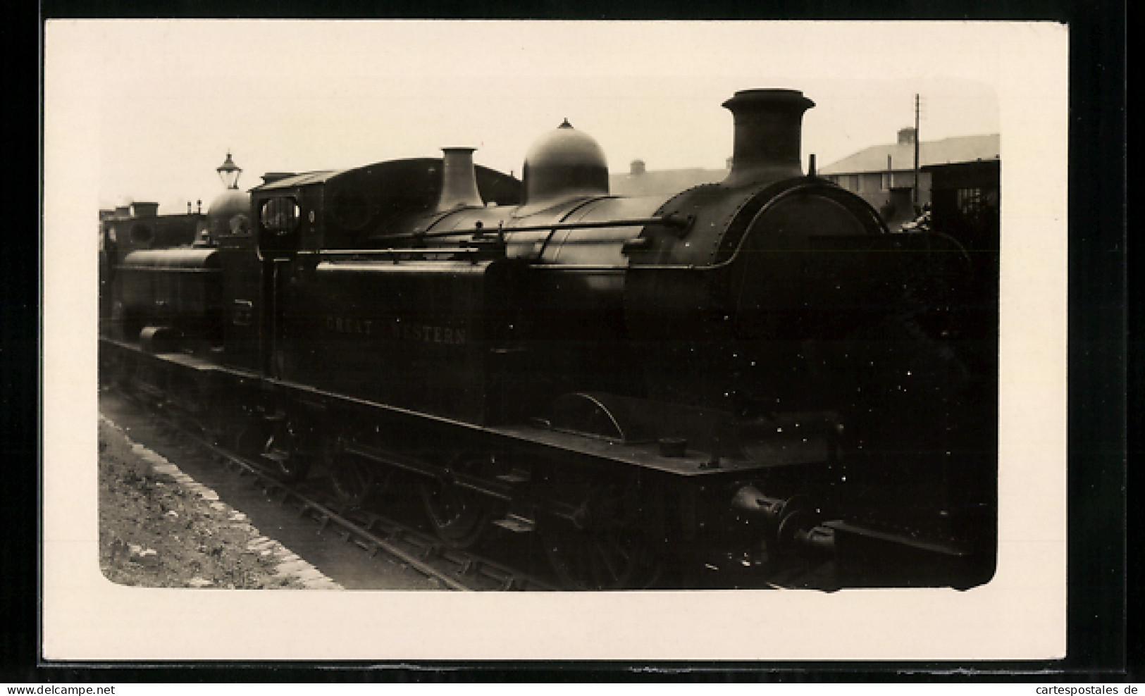 Photo Pc Englische Eisenbahn Great Western In Bahnhofsnähe  - Trains