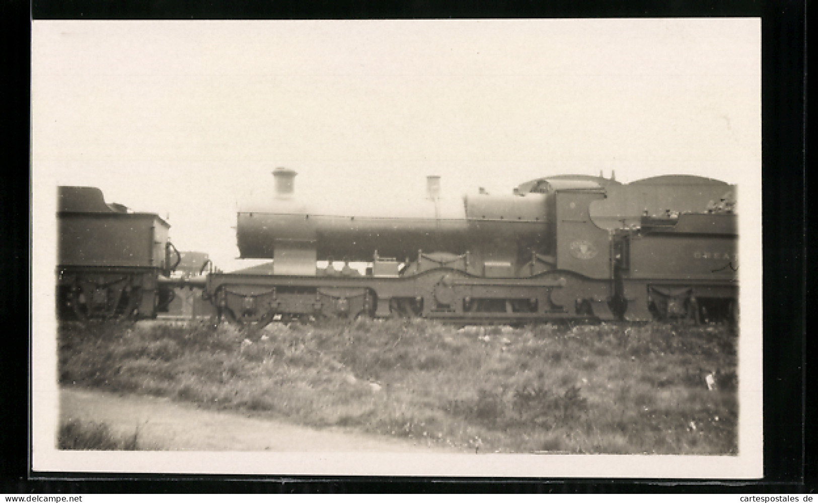 Photo Pc Lokomotive Der Englischen Eisenbahngesellschaft Great Western Mit Kennung 3375  - Trains