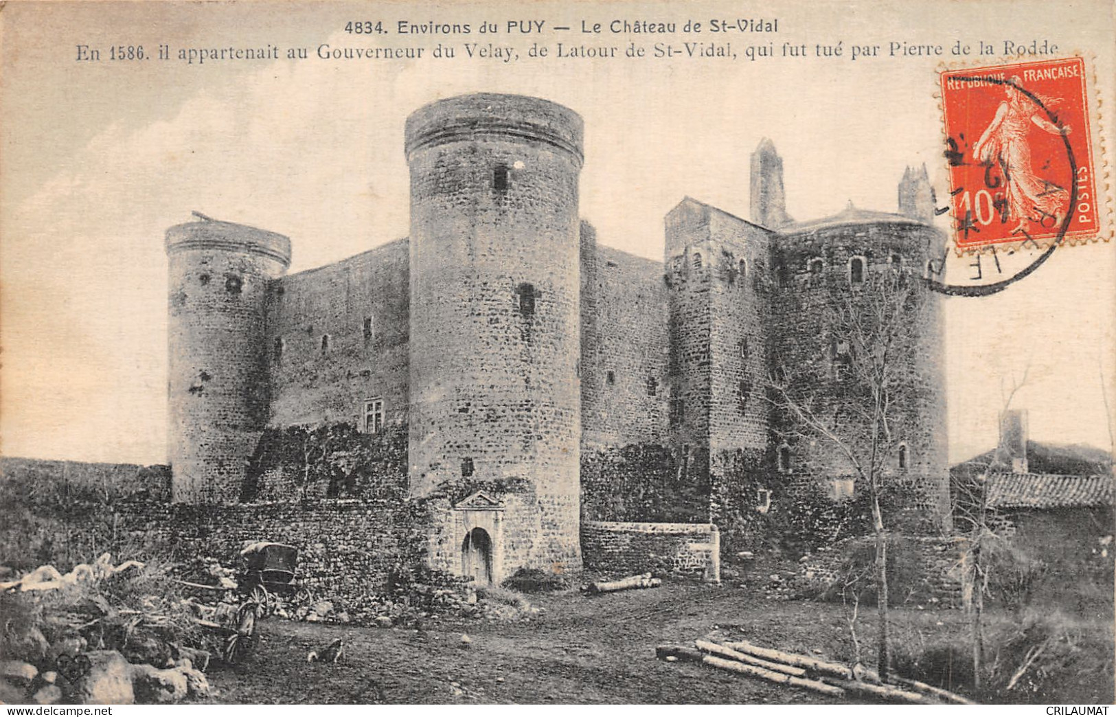 43-LE CHÂTEAU DE SAINT VIDAL-N°5138-G/0249 - Sonstige & Ohne Zuordnung