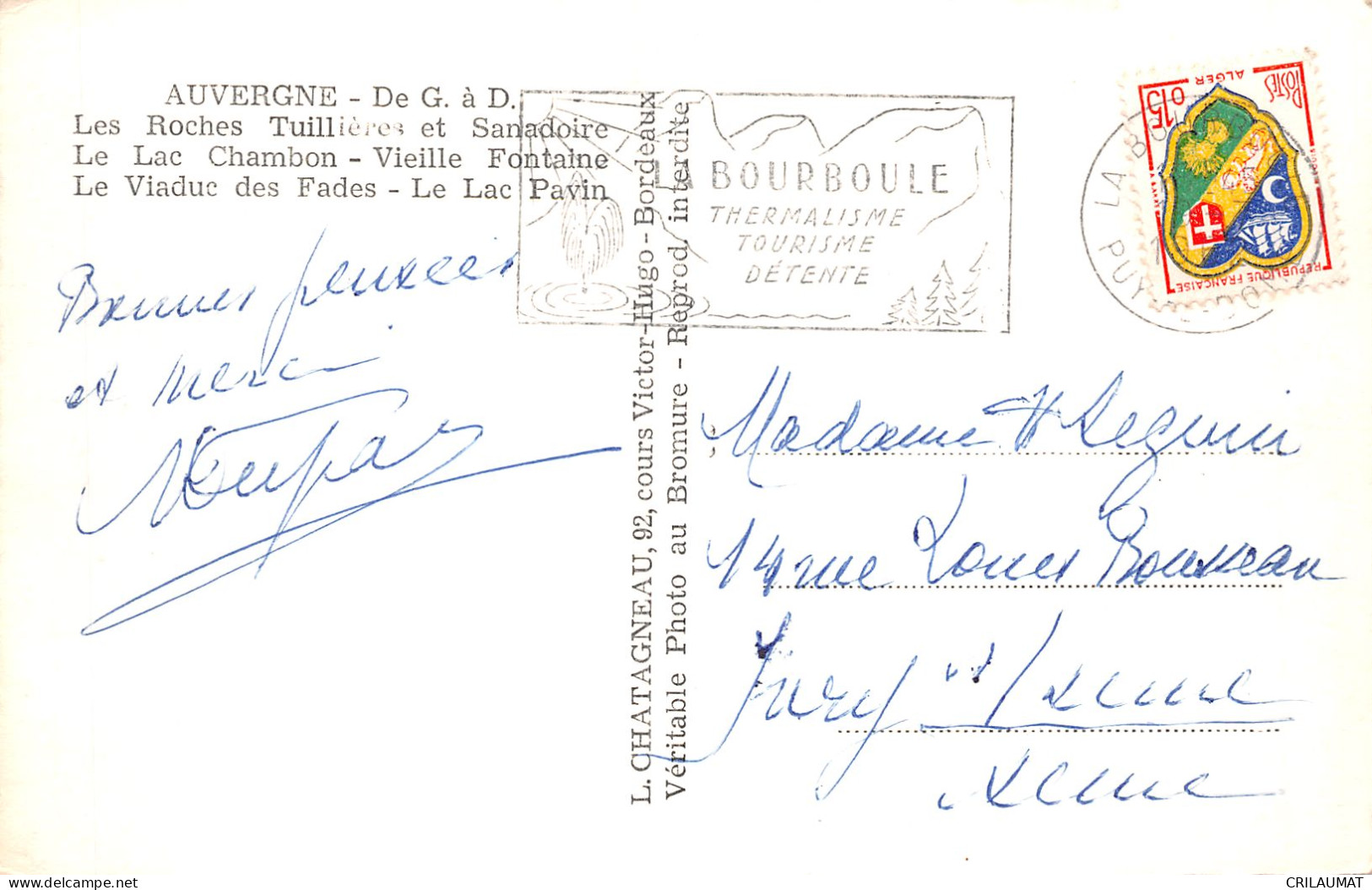 63-SOUVENIR D AUVERGNE-N°5138-G/0193 - Otros & Sin Clasificación