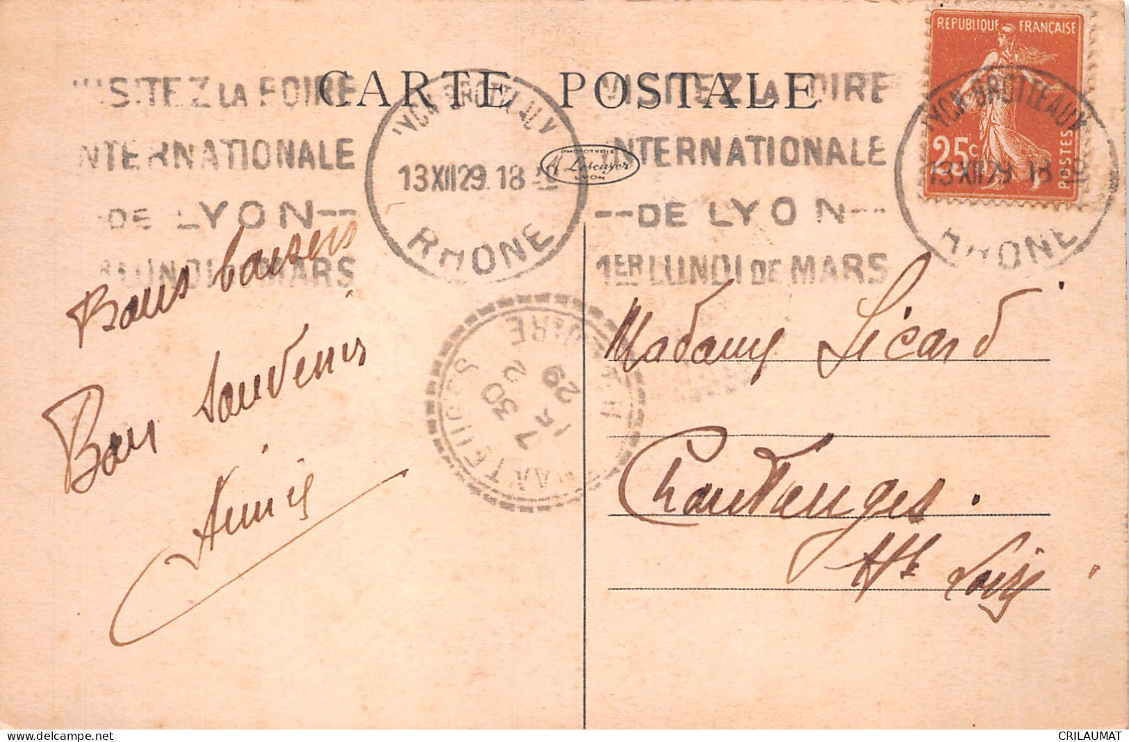 69-LYON-N°5138-G/0185 - Other & Unclassified