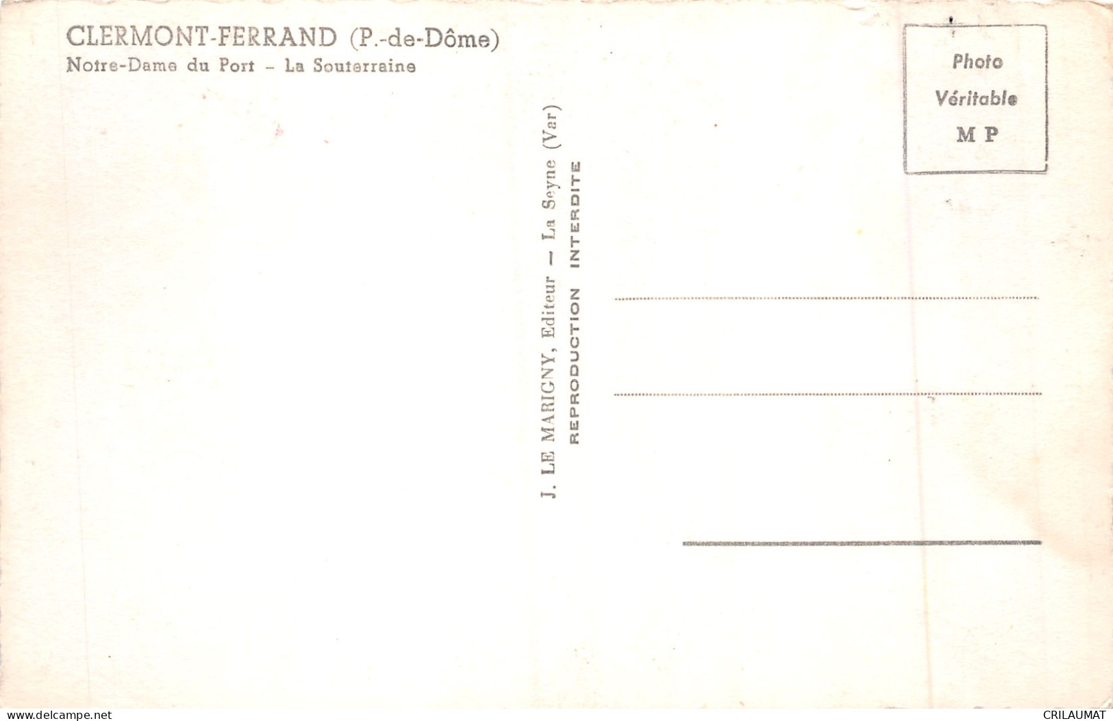63-CLERMONT FERRAND-N°5138-G/0133 - Clermont Ferrand