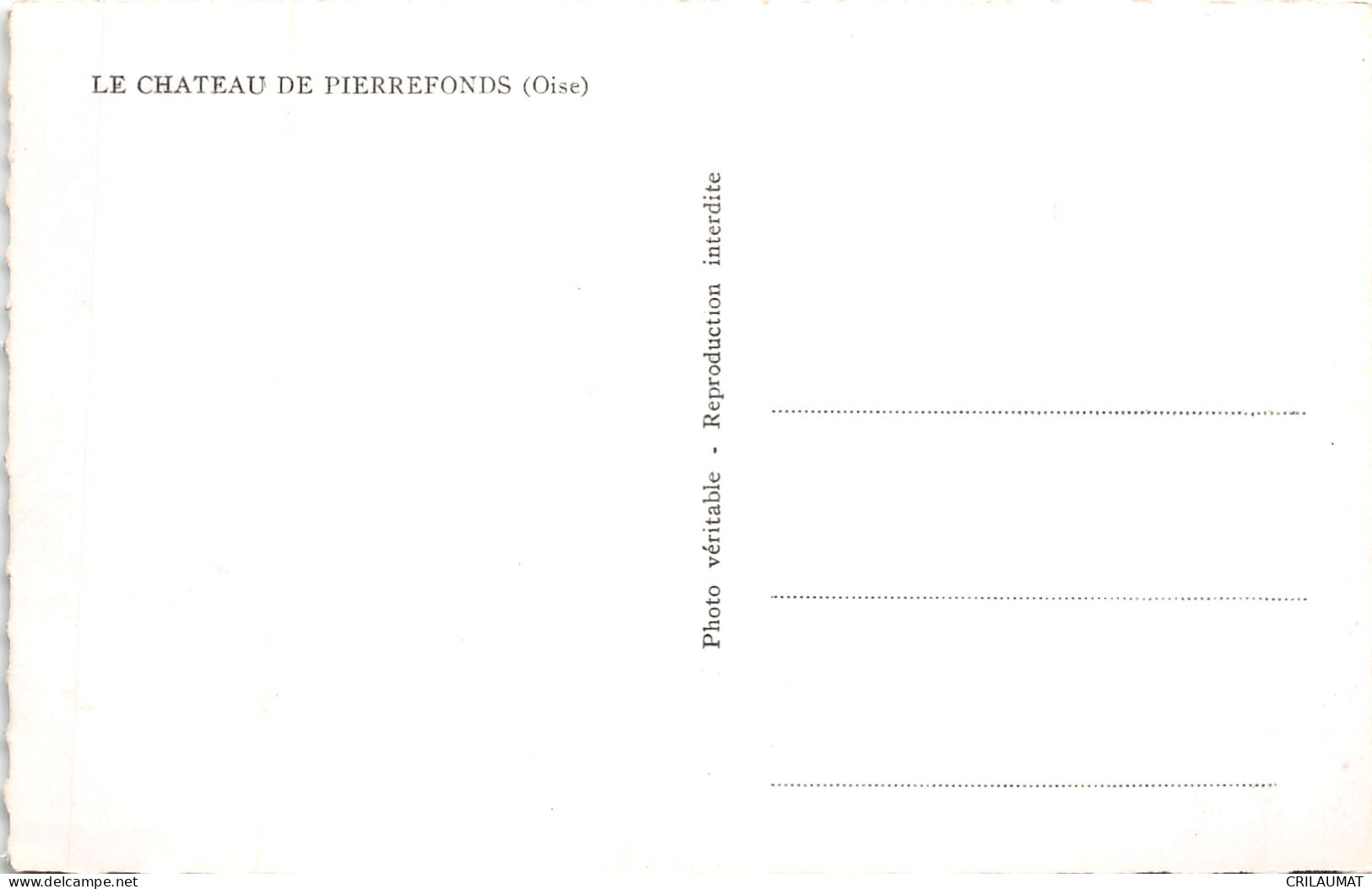 60-PIERREFONDS LE CHÂTEAU-N°5138-G/0037 - Pierrefonds