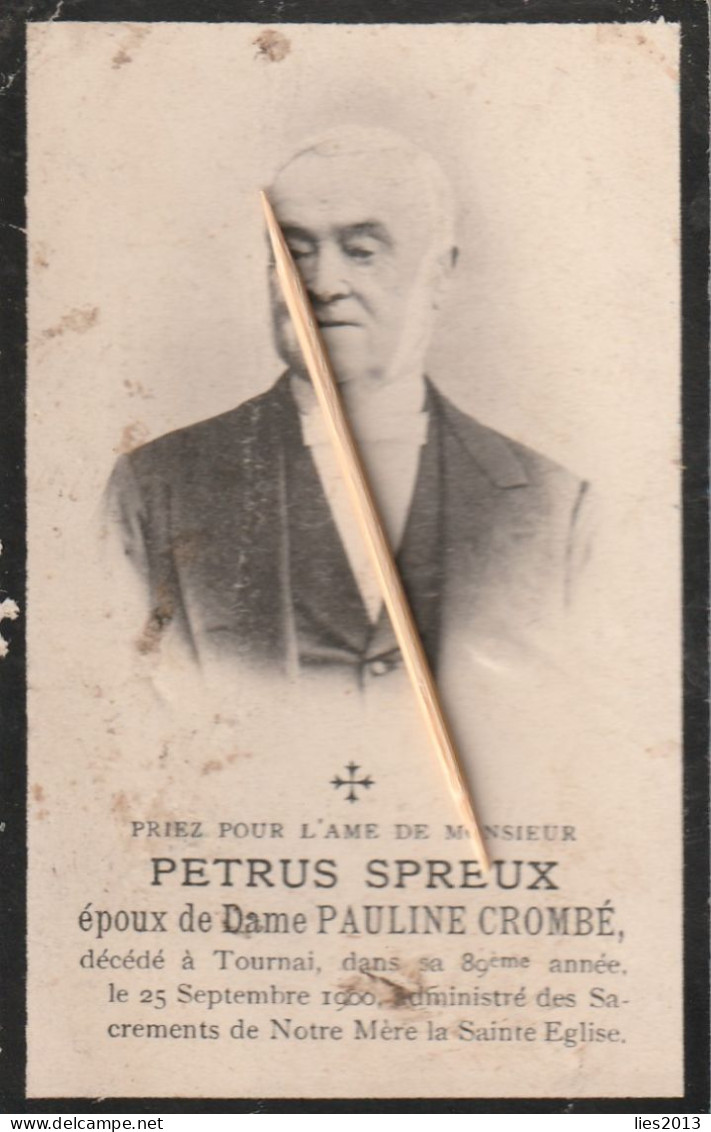 Tournai,1900, Petrus Spreux, Crombé - Devotion Images