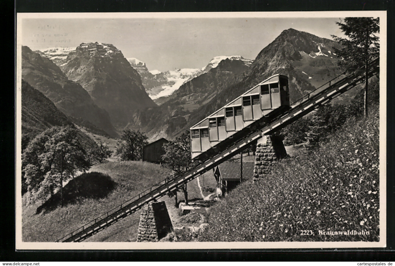 AK Braunwald, Braunwaldbahn Mt Bergpanorama, Bergbahn  - Autres & Non Classés