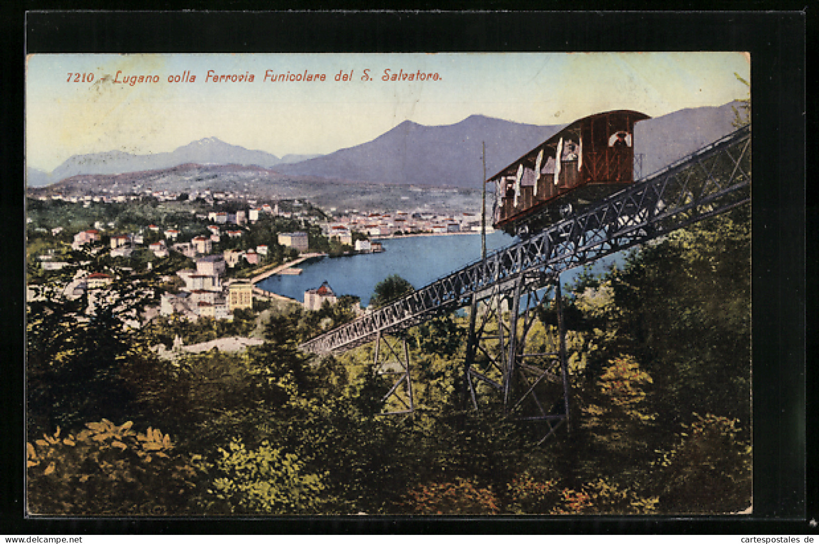 AK Lugano, San Salvatore-Bergbahn  - Autres & Non Classés
