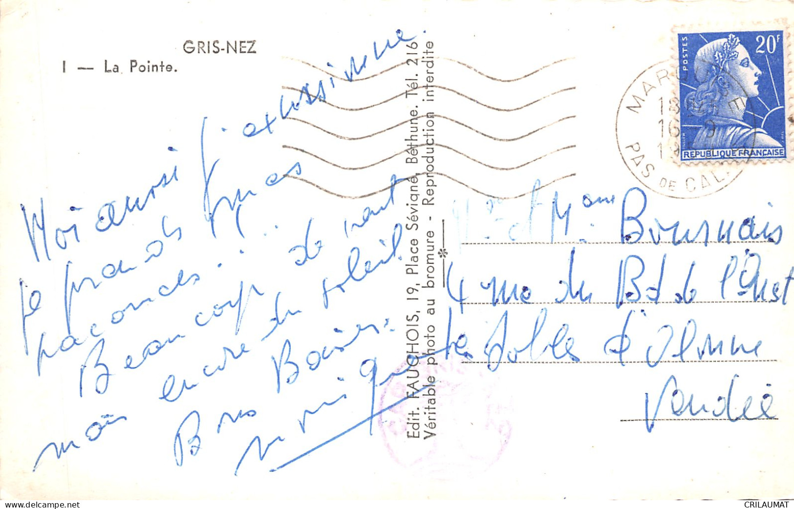 62-GRIS NEZ-N°5138-F/0191 - Other & Unclassified