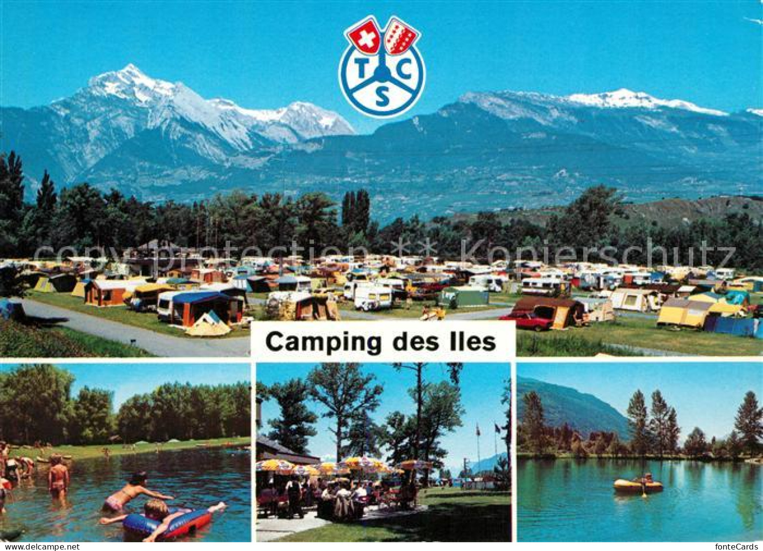 13315969 Sion VS Camping Des Iles Badesee Alpenpanorama Sion VS - Sonstige & Ohne Zuordnung