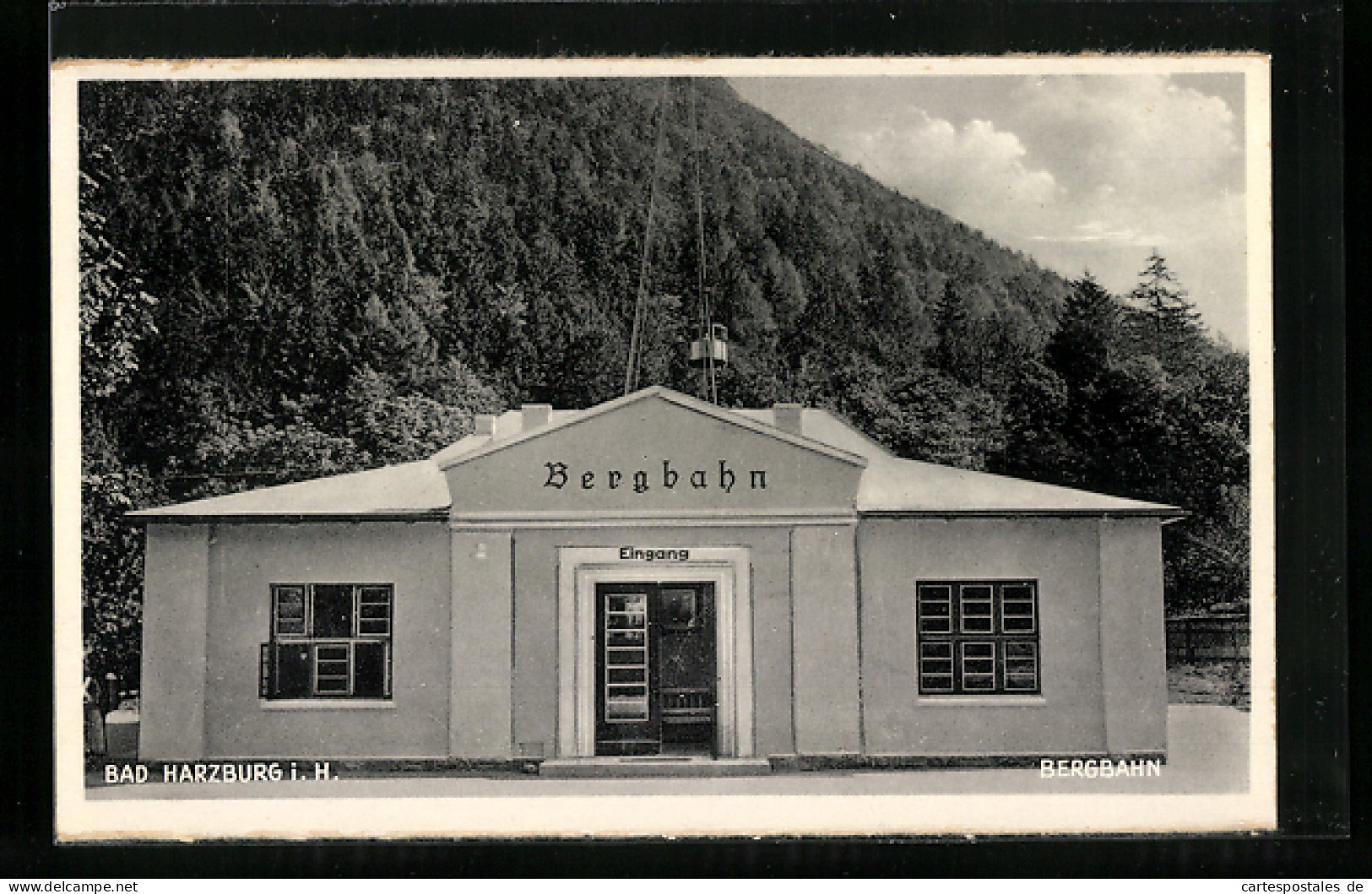 AK Bad Harzburg I. H., Bergbahn-Bahnhof, Eingang  - Other & Unclassified