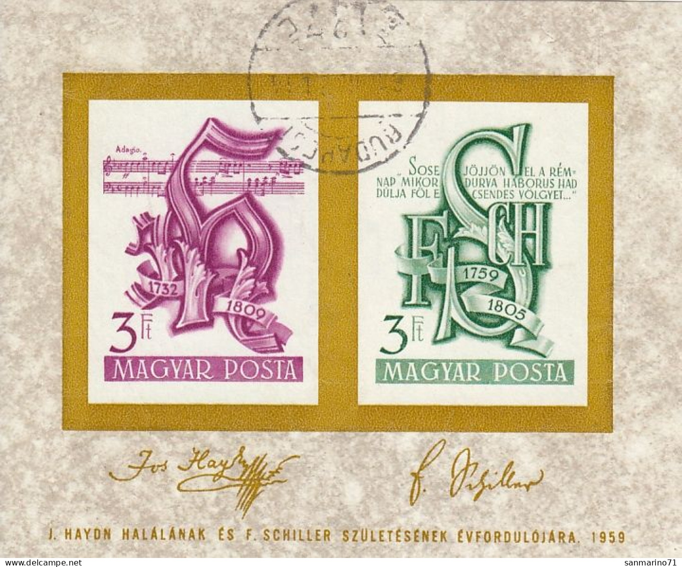 HUNGARY Block 29,used,hinged - Unclassified