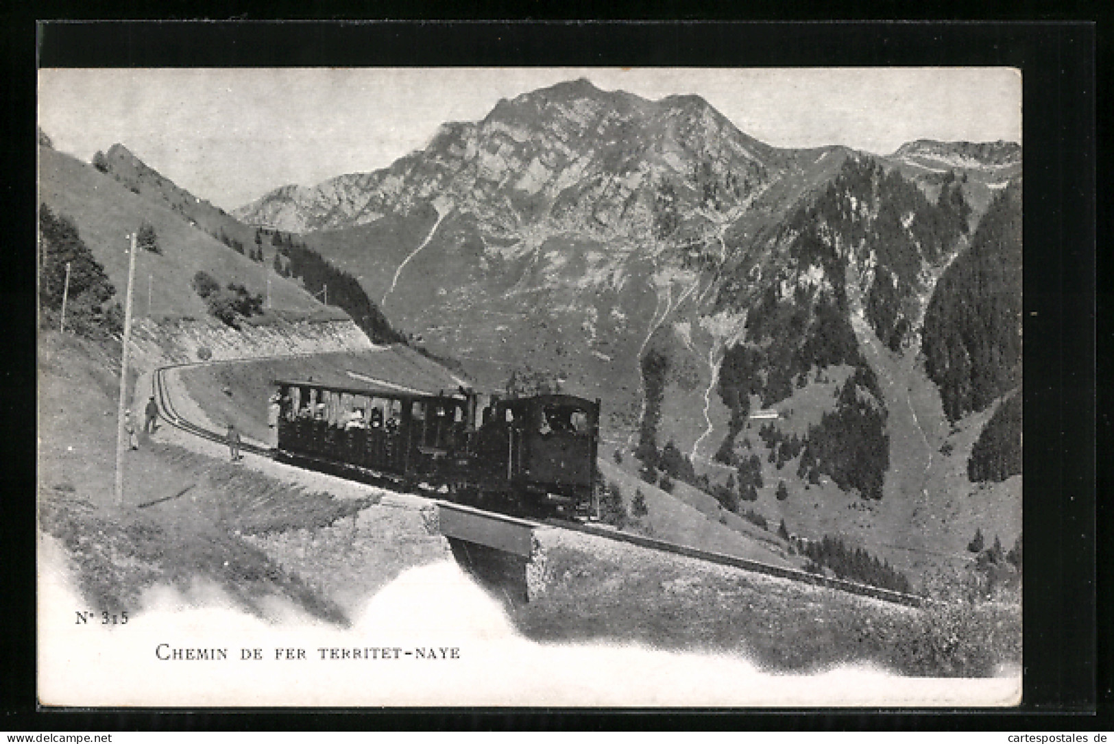 AK Chemin De Fer Territet-Naye, Bergbahn  - Other & Unclassified