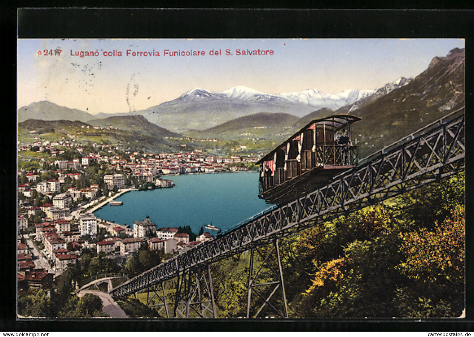 AK Lugano, Ferrovia Funicolare Del S. Salvatore  - Sonstige & Ohne Zuordnung