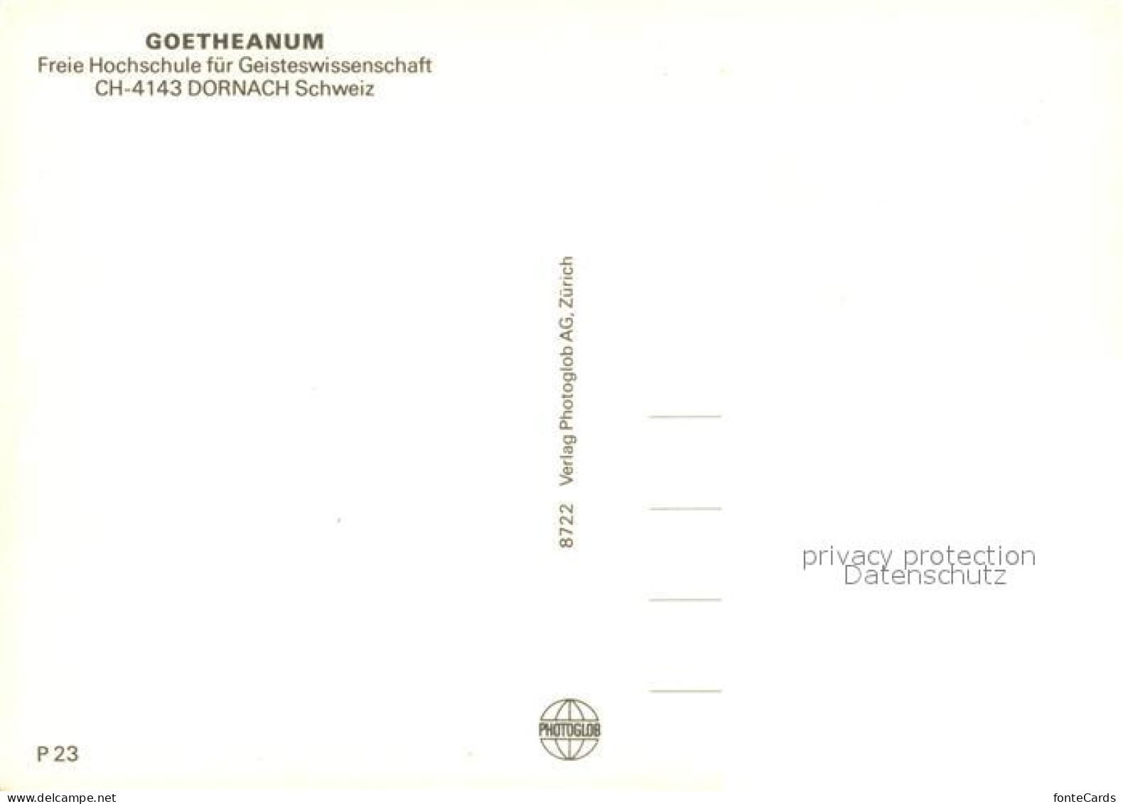 13315439 Dornach SO Goetheanum Hochschule Fuer Geisteswissenschaften Fliegeraufn - Altri & Non Classificati