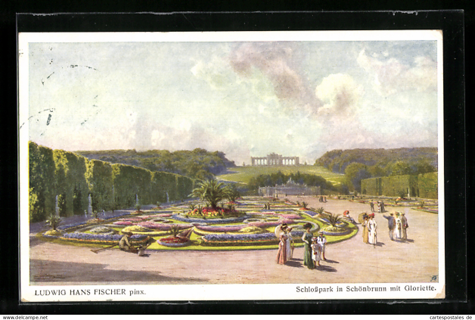 Künstler-AK Ludwig Hans Fischer: Schlosspark In Schönbrunn Mit Gloriette  - Other & Unclassified