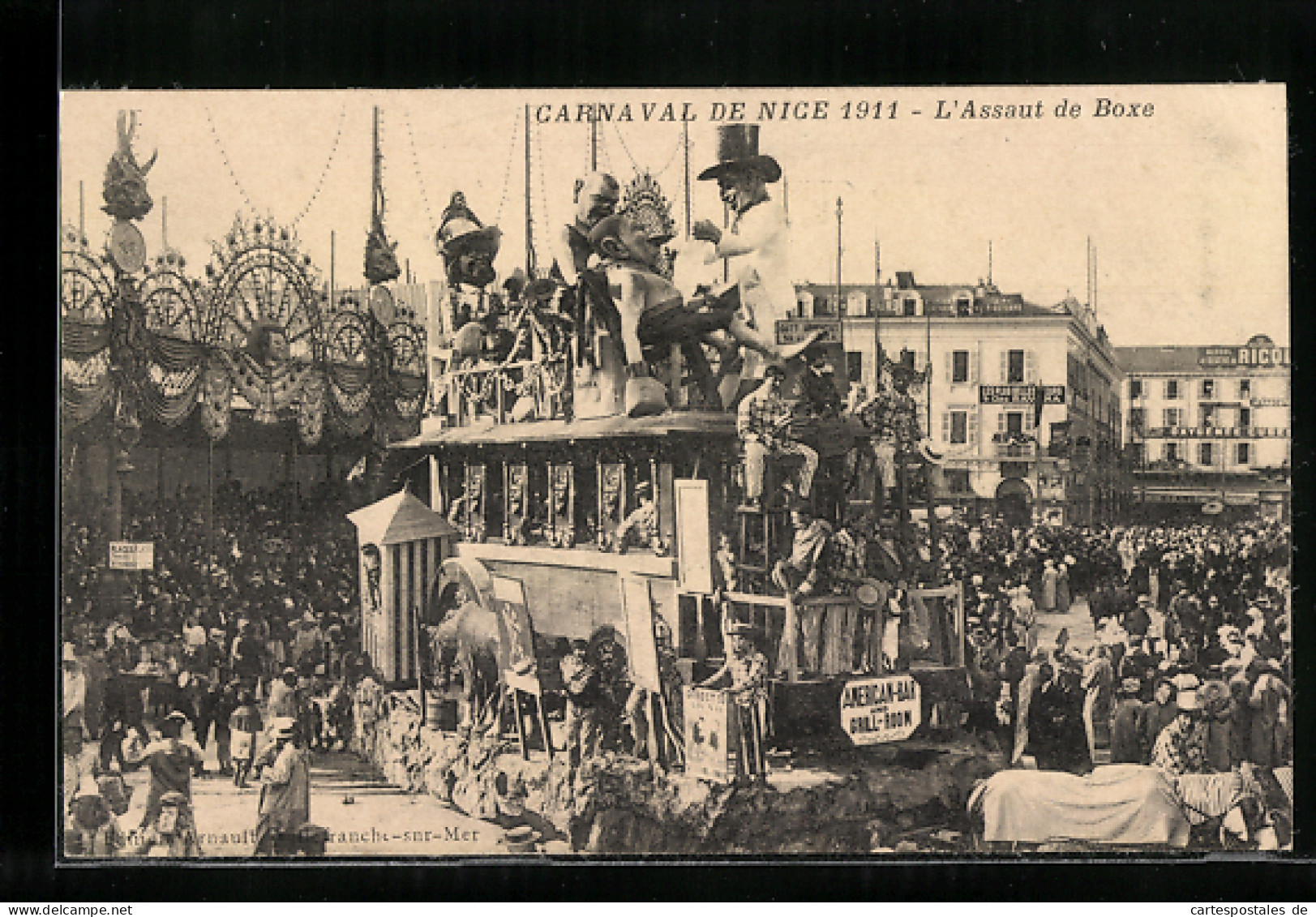 AK Nice, Carnaval 1911, L`Assaut De Boxe  - Carnevale