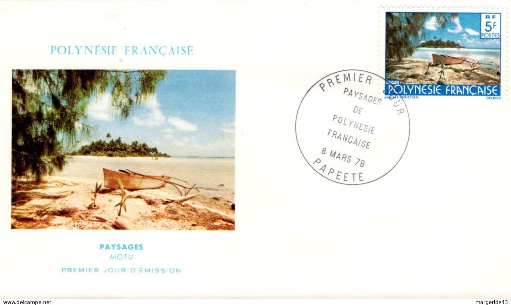 POLYNESIE FDC 1979 PAYSAGES - FDC