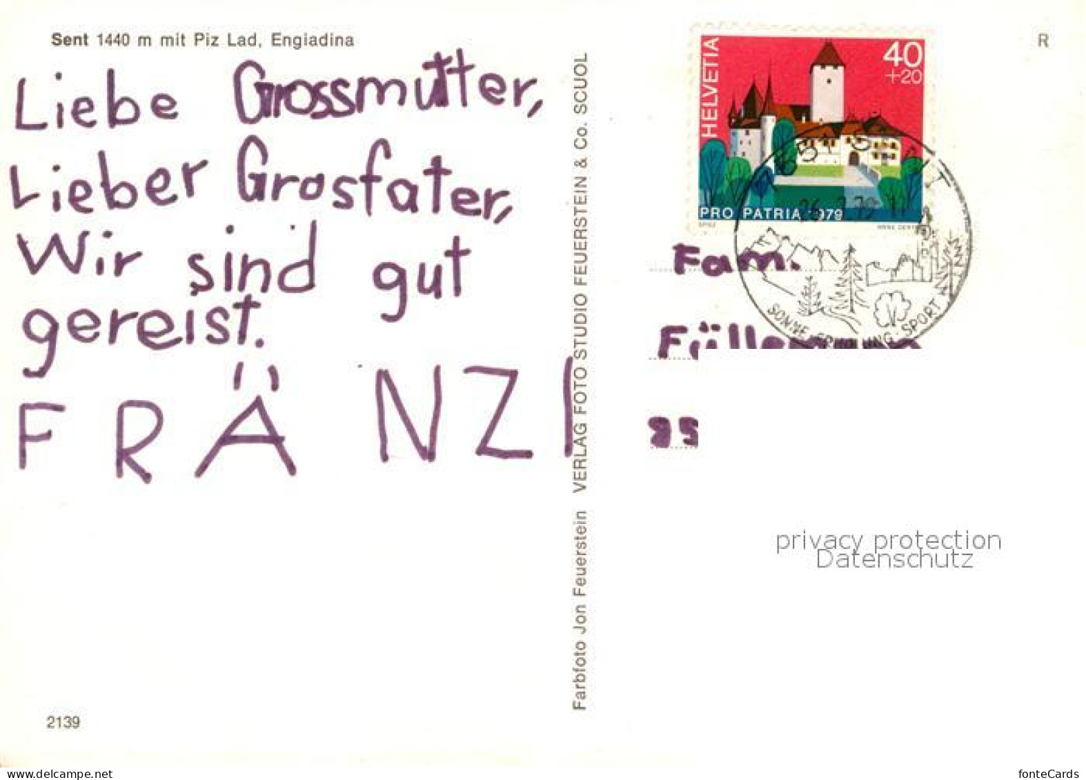 13313257 Sent Engiadina Bassa Piz Lad Sent - Sonstige & Ohne Zuordnung