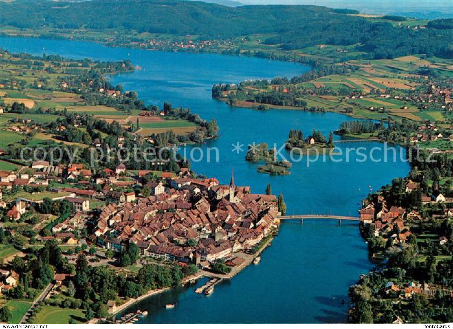 13312409 Stein Rhein Mit Untersee Fliegeraufnahme Stein Rhein - Sonstige & Ohne Zuordnung