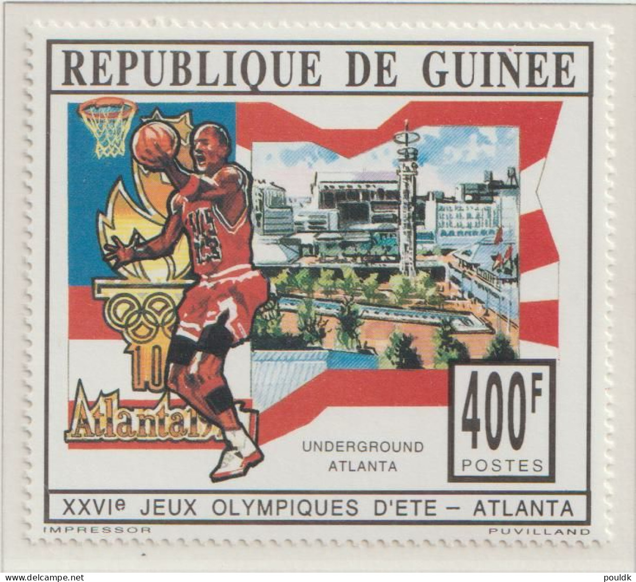 Guinee 1996 Olympic Games In Atlanta Four Stamps + Souvenir Sheet MNH/**. Postal Weight Approx 0,04 Kg. Please Read Sale - Estate 1996: Atlanta