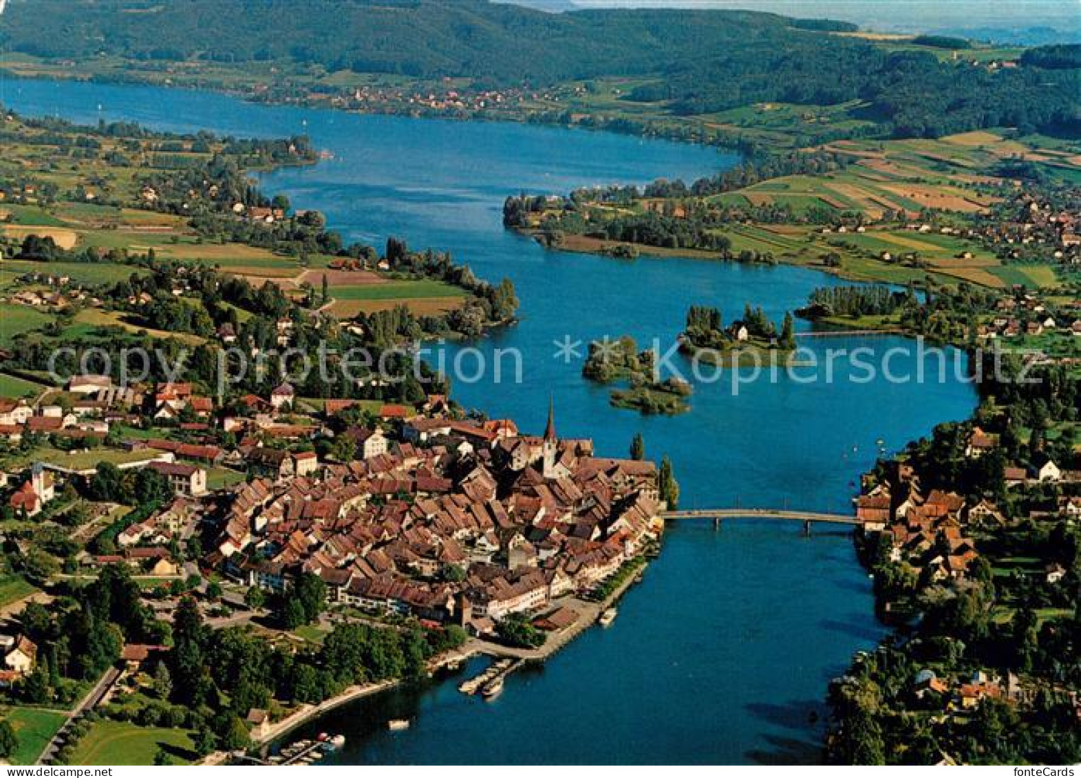 13311209 Stein Rhein Mit Untersee Fliegeraufnahme Stein Rhein - Altri & Non Classificati