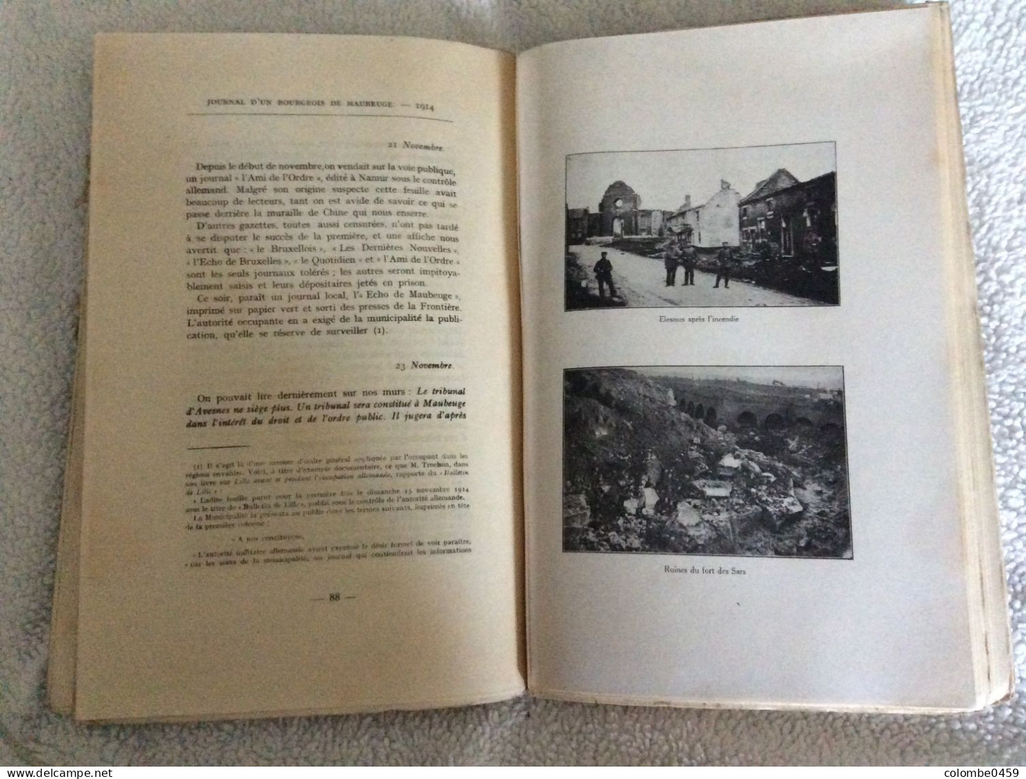 Ancien Livre "Journal D'un Bourgeois De Maubeuge Avant Pendant Le Siège Et L'Occupation Allemande 1914-1918 - 1901-1940