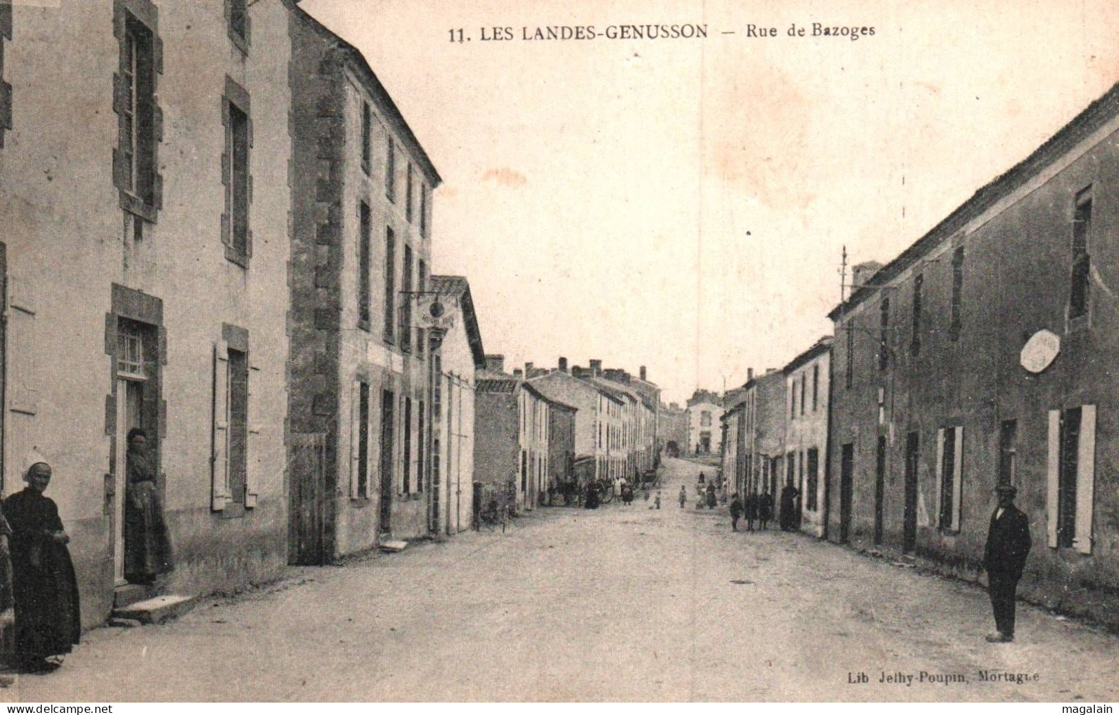 Les Landes Genusson : Rue De Bazoges - Autres & Non Classés