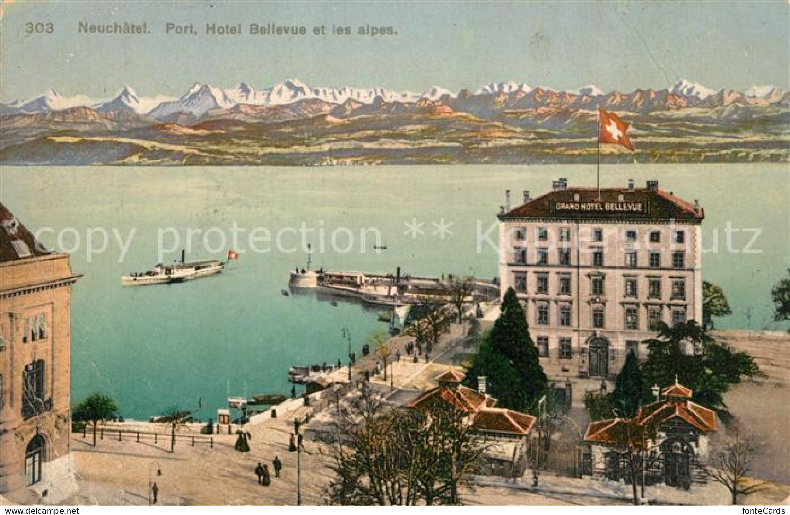 13308637 Neuchatel NE Port Hotel Bellevue Et Les Alpes Neuchatel NE - Altri & Non Classificati