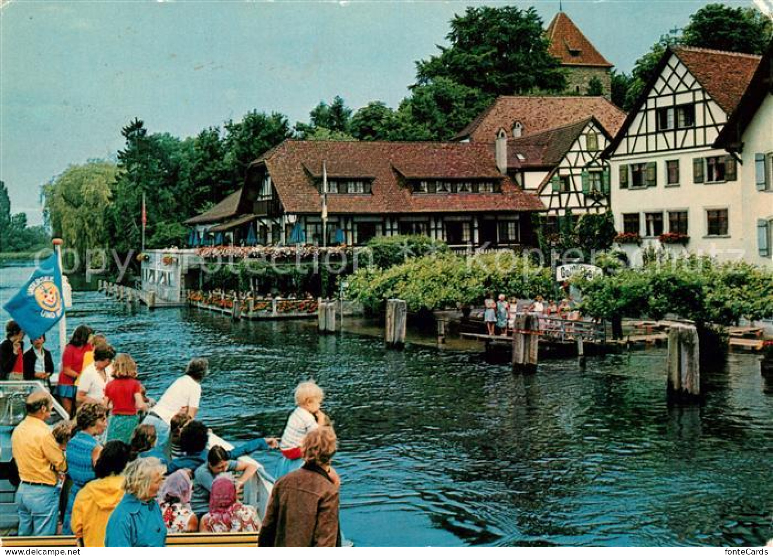 13308149 Gottlieben Mit Drachenburg Und Waaghaus Schifflaende Gottlieben - Sonstige & Ohne Zuordnung