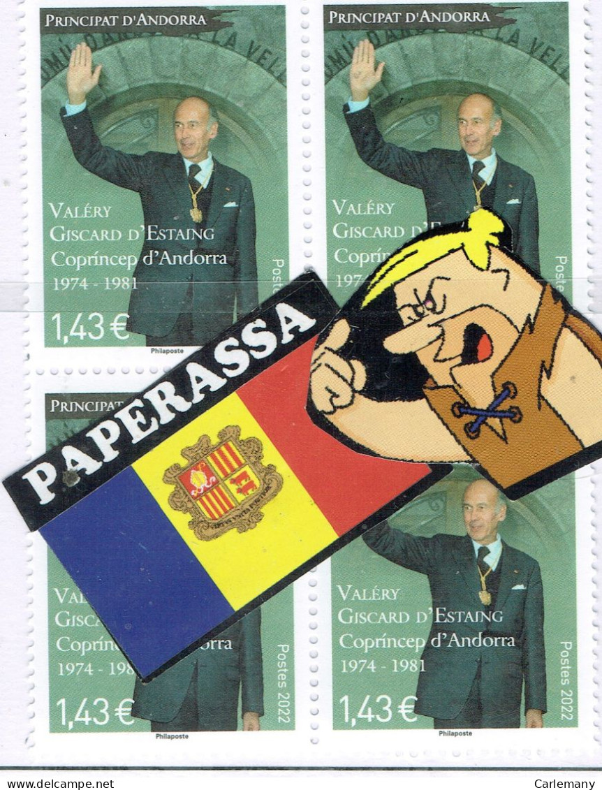 ANDORRE 2022   GISCARD  1 Timbre - Unused Stamps