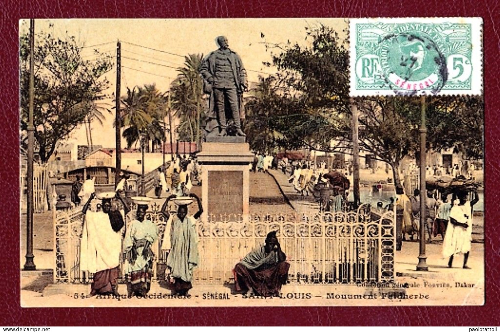 Senegal, S. Luis. Monument Feldherbe. Coll. Generale Fortier, Dakar. No. 54. - Sénégal