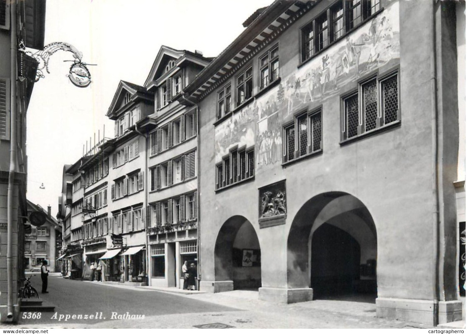 Postcard Switzerland Appenzell Rathaus - Other & Unclassified