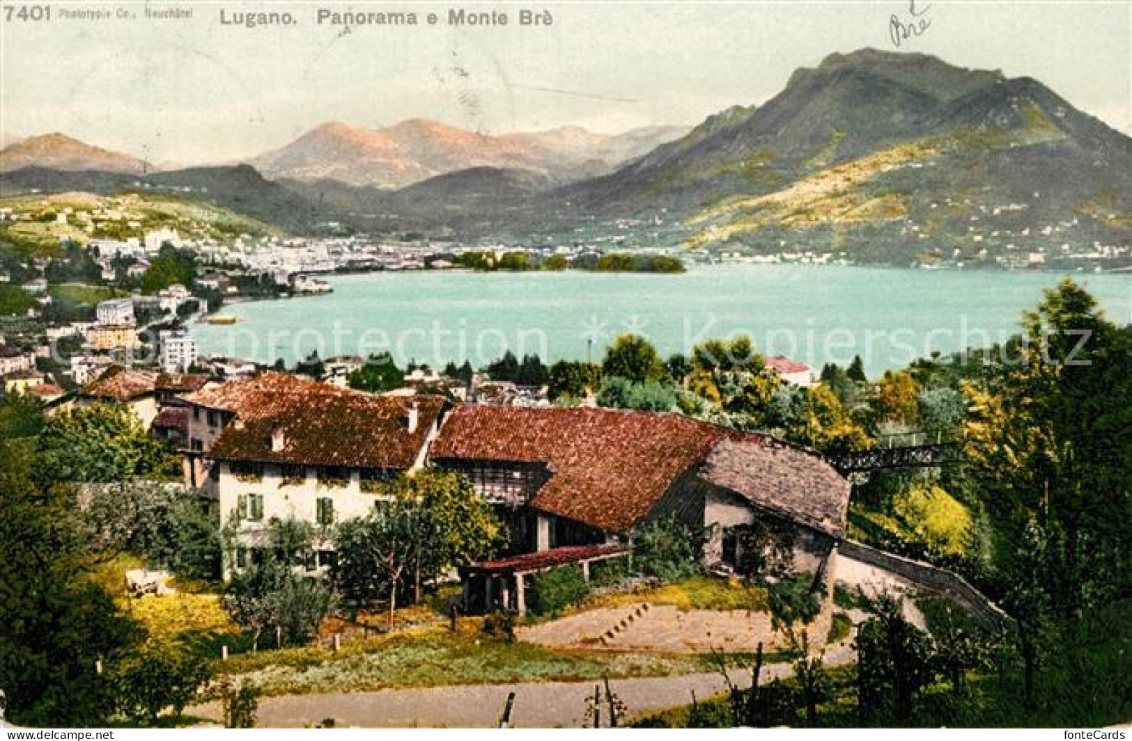 13305699 Lugano TI Panorama E Monte Bre Lugano TI - Other & Unclassified