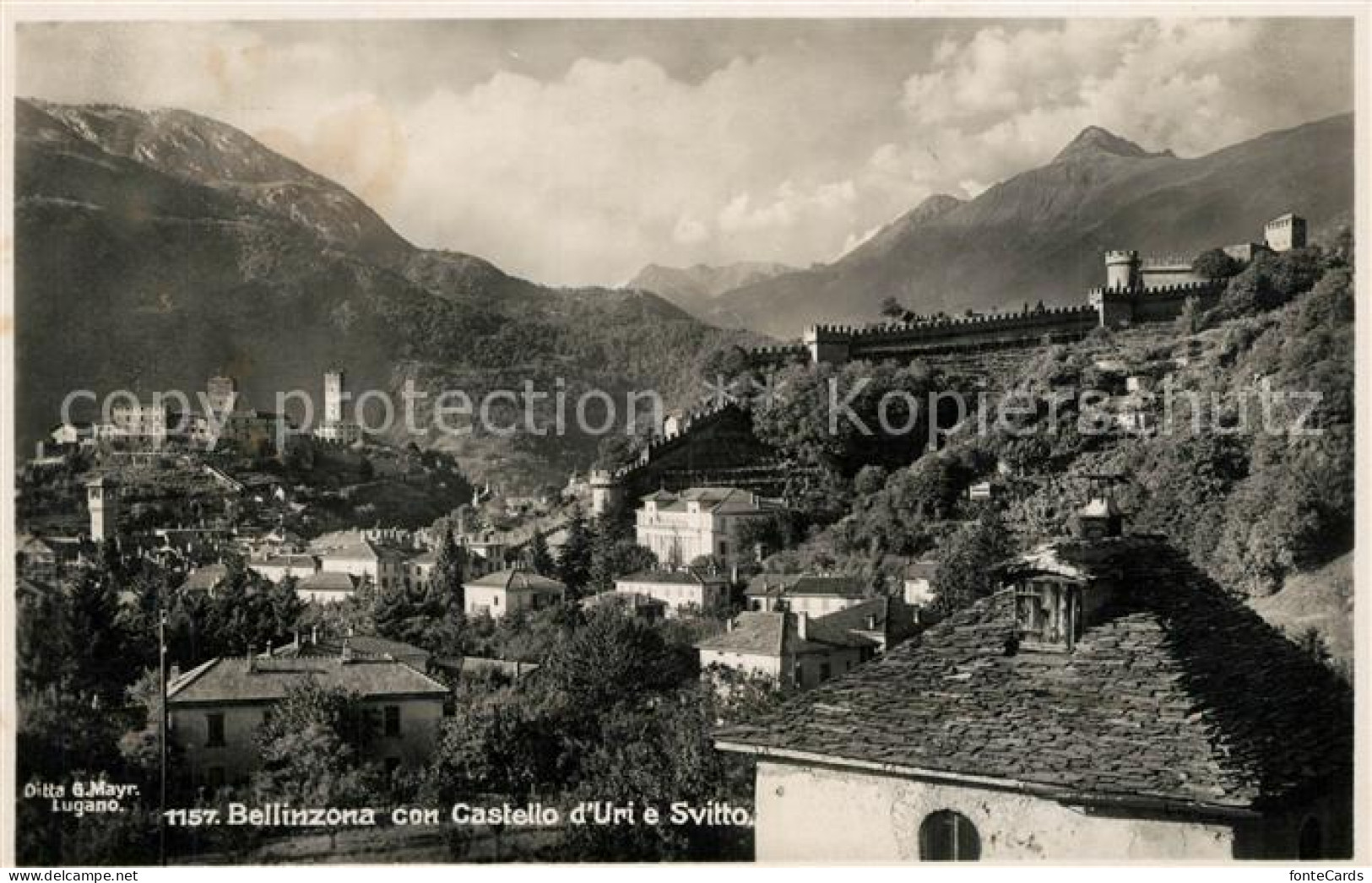 13305667 Bellinzona Con Castello D`Uri E Svitto Bellinzona - Other & Unclassified