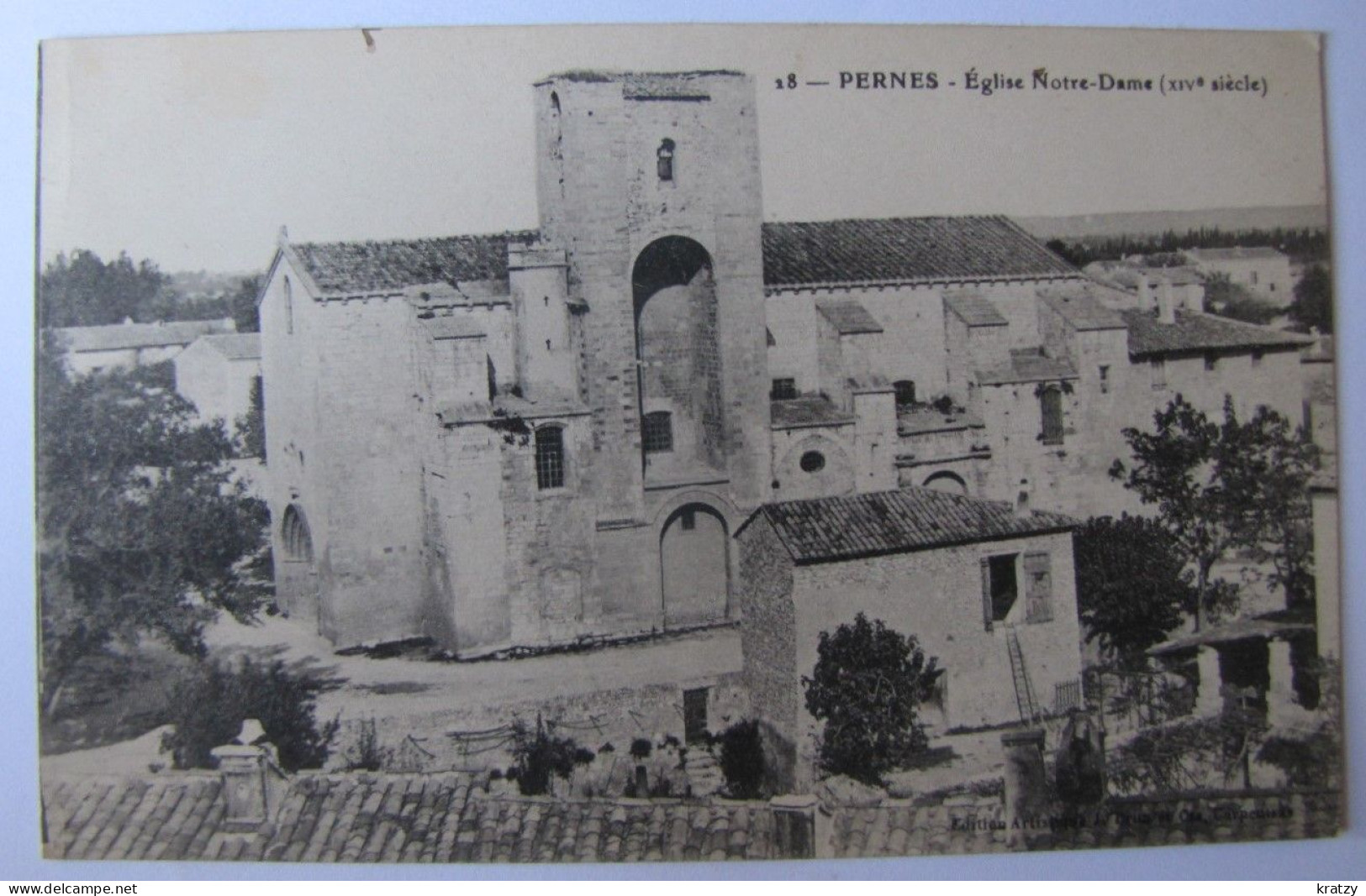 FRANCE - VAUCLUSE - PERNES-les-FONTAINES - Eglise Notre-Dame - 1922 - Pernes Les Fontaines