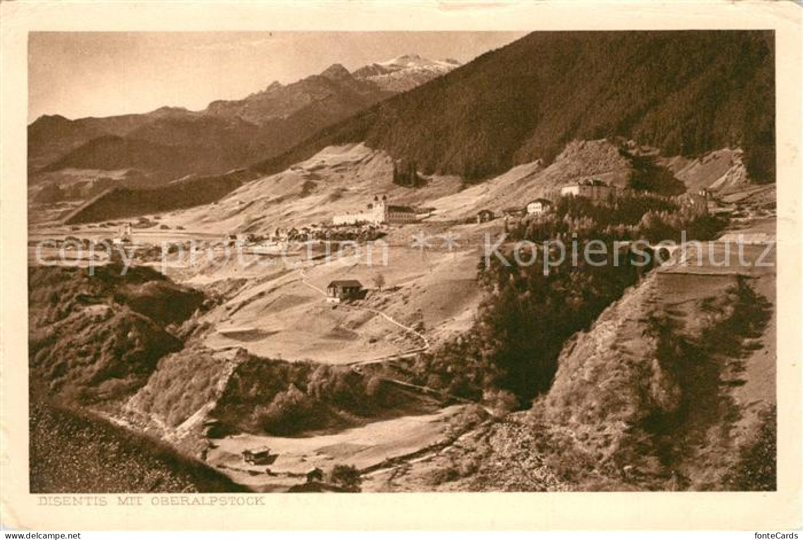 13302379 Disentis GR Landschaftspanorama Mit Oberalpstock Glarner Alpen Kupferdr - Autres & Non Classés